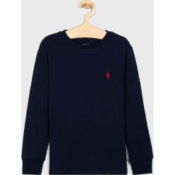 Polo Ralph Lauren - Longsleeve dziecięcy 134 - 176 cm. Niebieskie t-shirty chłopięce Polo Ralph Lauren, bez wzorów, z bawełny, z długim rękawem. Za 139,90 zł.