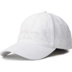 Czapka z daszkiem CALVIN KLEIN JEANS - J Monogram Cap W K60K605282 107. Białe czapki damskie Calvin Klein Jeans, bez wzorów, z bawełny. W wyprzedaży za 109,00 zł.