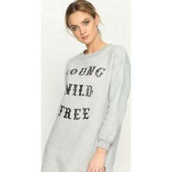 Bluzy damskie: Szara Bluza Wild Free