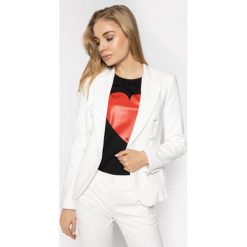 Żakiet Pinko Grondaie PE 20 BLK01 1G14TE 2845. Białe marynarki damskie Pinko, bez wzorów, z elastanu. Za 1269,00 zł.