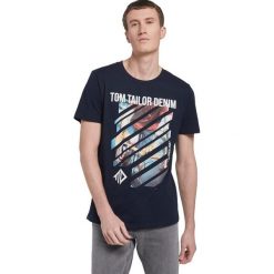 Tom Tailor Denim Koszulka Czarny. Czarne podkoszulki męskie TOM TAILOR DENIM, s, z nadrukiem, z bawełny, z krótkim rękawem. Za 75,95 zł.