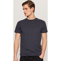 T-shirty męskie: Melanżowy t-shirt – Granatowy