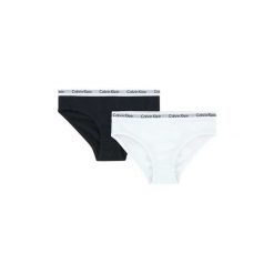 Slipy Calvin Klein Jeans G80G895000 2 PACK BIKINI. Szare skarpetki dziewczęce Calvin Klein Jeans, z jeansu. Za 85,45 zł.
