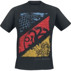 Gra o Tron Stark, Targaryen, Lannister Sigils T-Shirt czarny. Czarne koszulki męskie marki Gra o Tron, xl, z nadrukiem, z okrągłym kołnierzem. Za 89,90 zł.