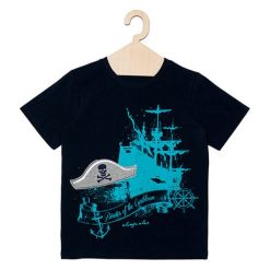 T-shirty chłopięce: T-shirt w kolorze czarno-niebieskim