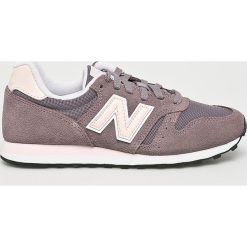 New Balance - Buty. Fioletowe buty sportowe damskie New Balance, bez wzorów, ze skóry, sportowe. W wyprzedaży za 259,90 zł.