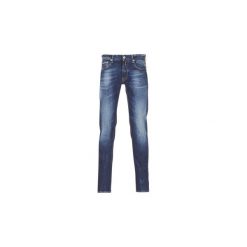 Jeansy straight leg Replay GROVER. Niebieskie jeansy męskie marki Replay, m, bez wzorów. Za 487,20 zł.