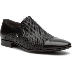 Półbuty ALDO BRUÈ - AB4060G-CN Nero. Czarne buty wizytowe męskie Aldo Bruè, ze skóry, bez zapięcia. W wyprzedaży za 1089,00 zł.