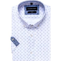 Koszula SANDRO KKBS000060. Niebieskie koszule męskie Giacomo Conti, na lato, m, bez wzorów, z bawełny, button down, z krótkim rękawem. Za 169,00 zł.