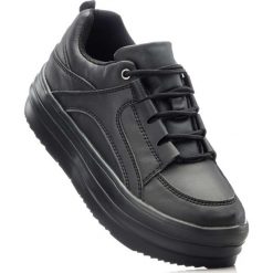 Sneakersy damskie: Sneakersy na podeszwie platformie bonprix czarny