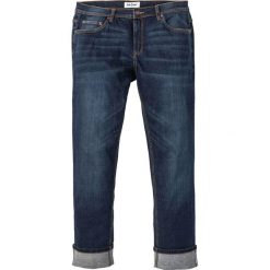 Dżinsy Regular Fit Straight bonprix ciemnoniebieski "stone". Niebieskie jeansy męskie bonprix, m, bez wzorów. Za 89,99 zł.