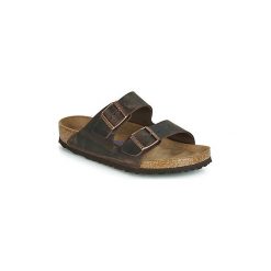 Klapki Birkenstock ARIZONA SFB. Pomarańczowe kapcie męskie Birkenstock, bez wzorów. Za 286,30 zł.