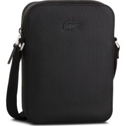 Saszetka LACOSTE - Vertical Camera Bag NH2814CE Black 000. Czarne torby męskie skórzane Lacoste, bez wzorów, ze skóry, młodzieżowe. Za 579,00 zł.