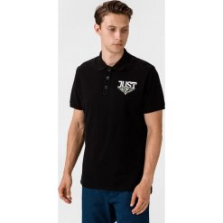 Just Cavalli Polo Koszulka Czarny. Czarne podkoszulki męskie Just Cavalli, xl, bez wzorów, z bawełny, bez rękawów. Za 740,95 zł.