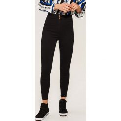 Jeansy high waist skinny - Czarny. Czarne jeansy damskie skinny marki House, z podwyższonym stanem. Za 79,99 zł.