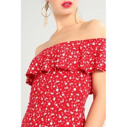 Sukienki: Missguided FLORAL BARDOT LAYERED DRESS Sukienka z dżerseju red