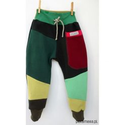 PATCH PANTS spodnie 74 - 98 cm burgund. Czerwone spodnie niemowlęce Pakamera, z dresówki. Za 89,00 zł.
