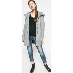 Only - Płaszcz. Szare płaszcze damskie marki ONLY, l, z bawełny. W wyprzedaży za 159,90 zł.