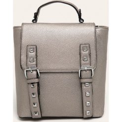 Answear - Plecak. Szare plecaki damskie ANSWEAR, bez wzorów, ze skóry ekologicznej, eleganckie. W wyprzedaży za 59,90 zł.