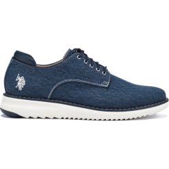 U.S. Polo Assn Monterey Tenisówki Niebieski. Niebieskie trampki męskie z materiału, na sznurówki. Za 430,95 zł.