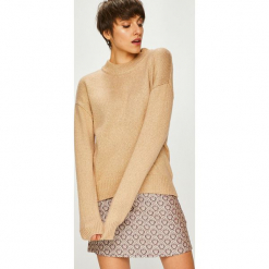 Silvian Heach - Sweter. Szare swetry oversize damskie marki Silvian Heach, na co dzień, m, z dzianiny, casualowe, z włoskim kołnierzykiem, z długim rękawem, dopasowane. W wyprzedaży za 339,90 zł.