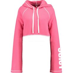 Bluzy rozpinane damskie: Juicy Couture CROPPED Bluza z kapturem claret red