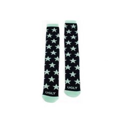 Skarpetki damskie: UGLY Podkolanówki Stars Mint