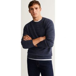 Mango Man - Sweter Third. Szare swetry męskie Mango Man, s, bez wzorów, z bawełny, z okrągłym kołnierzem, bez kaptura. Za 139,90 zł.