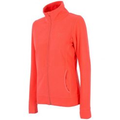 4F Damska Bluza H4Z17 pld001 Koralowy L. Pomarańczowe bluzy damskie 4f, l, bez wzorów, z polaru, z długim rękawem, długie, bez kaptura. W wyprzedaży za 69,00 zł.