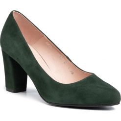 Półbuty ANN MEX - 0276 13W Zielony. Zielone półbuty damskie Ann Mex, bez wzorów, ze skóry, eleganckie, bez obcasa, na obcasie, bez zapięcia. Za 279,00 zł.