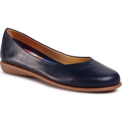 Baleriny THE FLEXX - New Mela-Cristallo F1085/03 Navy. Niebieskie baleriny damskie The Flexx, bez wzorów, ze skóry ekologicznej, bez obcasa. Za 289,00 zł.