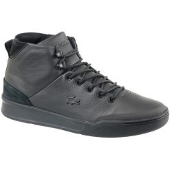 Lacoste Explorateur Classic cam001502h 45 Czarne. Czarne buty sportowe męskie marki Lacoste, ze skóry, lacoste explorateur. W wyprzedaży za 479,99 zł.