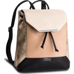 Plecak NOBO - NBAG-F0760-CM15 Multi Beżowy. Brązowe plecaki damskie Nobo, ze skóry ekologicznej, klasyczne. W wyprzedaży za 159,00 zł.