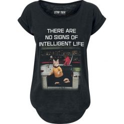 Star Trek Intelligent Life Cats Koszulka damska czarny. Czarne t-shirty damskie marki Star Trek, l, retro. Za 79,90 zł.