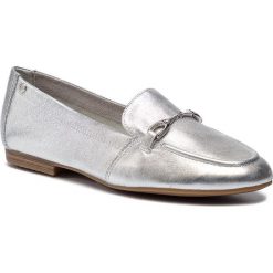 Mokasyny TAMARIS - 1-24212-22 Silver 941. Szare mokasyny damskie Tamaris, ze skóry, na obcasie. W wyprzedaży za 199,00 zł.