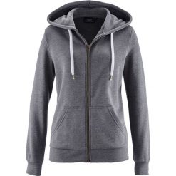 Bluzy damskie: Bluza rozpinana bonprix szary melanż