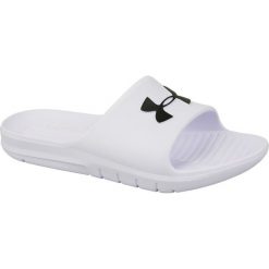 Under Armour Under Armour Core PTH Slides 3021286-100 37,5 Białe. Białe kapcie męskie Under Armour, z syntetyku. W wyprzedaży za 69,99 zł.