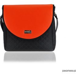 TOREBKA PURO CLASSIC 2499 ORANGE LEATHER. Pomarańczowe torebki klasyczne damskie Pakamera, bez wzorów, na ramię, bez dodatków. Za 187,00 zł.