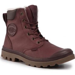 Trapery PALLADIUM - Pampa Sport Cuff Wps 72992-261-M Burnt Ochre. Czerwone trapery damskie Palladium, ze skóry, klasyczne. W wyprzedaży za 559,00 zł.