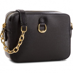Torebka LAUREN RALPH LAUREN - Bennington 431697815007 Black. Czarne torebki klasyczne damskie marki Lauren Ralph Lauren, ze skóry. Za 789,90 zł.