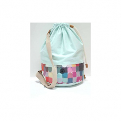 Torba Baggy Mint. Zielone torebki klasyczne damskie marki Dreslove, w kolorowe wzory, z bawełny, małe. Za 199,00 zł.