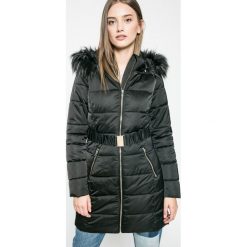 Answear - Płaszcz Blossom Mood. Czarne płaszcze damskie marki ANSWEAR, s, z poliesteru. W wyprzedaży za 159,90 zł.