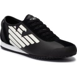 Sneakersy EA7 EMPORIO ARMANI - X8X045 XK108 A120 Black/Off White. Czarne sneakersy męskie EA7 Emporio Armani, na co dzień, bez wzorów, z zamszu, eleganckie, bez zapięcia. Za 789,00 zł.