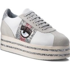 Sneakersy CHIARA FERRAGNI - 18AI-CF2100 White. Białe sneakersy damskie marki Chiara Ferragni, ze skóry. W wyprzedaży za 809,00 zł.
