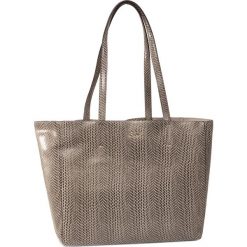 Torebka DKNY - Sally R94ASG25 Dune DUN. Szare torby damskie na zakupy DKNY, bez wzorów, ze skóry, bez dodatków. W wyprzedaży za 659,00 zł.