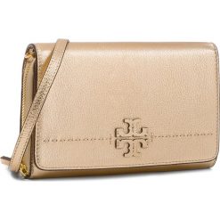 Listonoszki damskie: Torebka TORY BURCH – Mcgraw Metallic Flat Wallet 46171 Gold 701