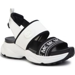 Sandały MICHAEL MICHAEL KORS - Rooney Sandal 40R0ROFA3D Optic White. Białe klapki damskie MICHAEL Michael Kors, bez wzorów, ze skóry ekologicznej, bez obcasa. Za 669,00 zł.