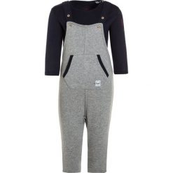 Spodnie chłopięce: Eat ants by Sanetta DUNGAREES BABY SET Spodnie materiałowe chrom melange
