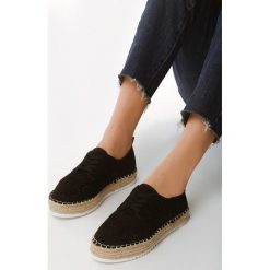 Czarne Espadryle Changeableness. Czarne espadryle damskie Born2be, bez wzorów, bez obcasa, na platformie. Za 79,99 zł.