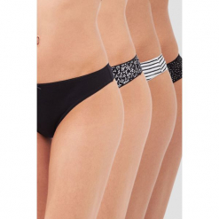 Etam - Figi Blaiky (4-pack). Pomarańczowe figi Etam, l, z bawełny. Za 59,90 zł.